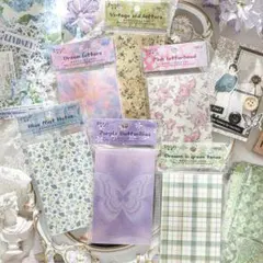 夜明けの清風のシリーズレトロ背景素材ペーパー RT998