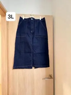 デニムタイトスカート 3Lサイズ