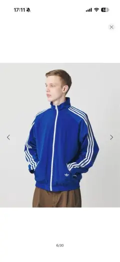 【新品】adidas BEAUTY&YOUTH別注　フットボールジャケット　XLのサムネイル