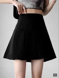 黒 プリーツミニスカートまとめ買い割引