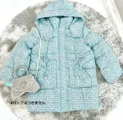 新品　中綿コート 中綿ブルゾン ツイードコートアウター