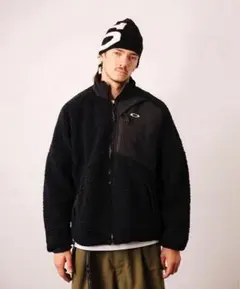 OAKLEY オークリー ボア フリースジャケット スカル 黒 XL OAKLEY オークリー ボア フリースジャケット スカル 黒 XL