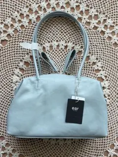 【新品】イアパピヨネ　ロングハンドルポストンバッグ(ブルー)