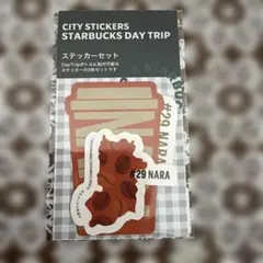 新品未開封　Starbucks CITY STICKERS 奈良 3枚セットのサムネイル