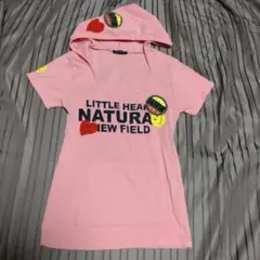 フード付きピンクTシャツ INGNI