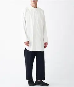 【20AW MUJI LABO】ストレッチ高密度織りロングシャツ