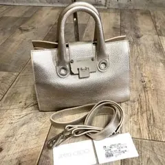 本物☆ジミーチュウ 2way レザー ハンドバッグ ライリー ショルダーバッグのサムネイル