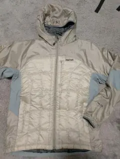 Marmot フード付きダウンジャケット M ベージュ