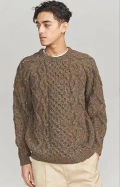 ニット BEAUTY&YOUTH ユナイテッドアローズドネガルアランニット