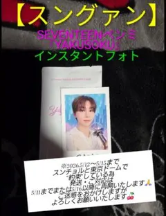 【スングァン】Seventeenペンミ『YAKUSOKU』インスタントフォト