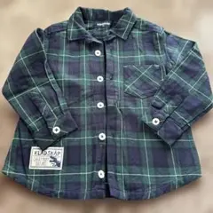 klädskåp チェック柄 長袖シャツ 100