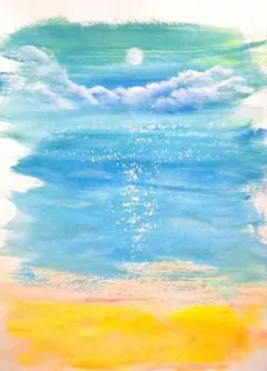 原画】パステル画 夏の思い出 - メルカリ