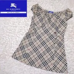 美品！バーバリーブルーレーベル　ワンピースチュニック　ノバチェック　Aライン　M