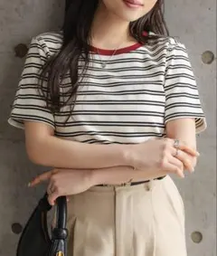 ボーダー リンガーTシャツ