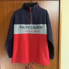 90s〜CHAPS RALPH LAUREN ハーフジップフリースM