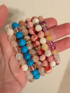 お買い得20点セットハンドメイドゴムタイプブレスレットⅫ - メルカリ