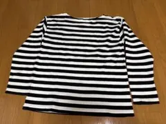 ボーダー＆ソリッド ロングスリーブ カットソー