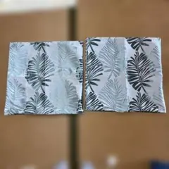 クッションカバー 2枚セット ボタニカル柄　55×55