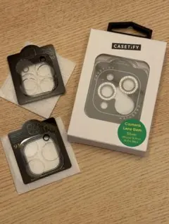 CASETiFY カメラ保護 シルバー iPhone15Pro/ProMaxのサムネイル