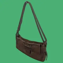 【超特価】genten　ゲンテン　ブラウン　革　レザー　ショルダーバッグ