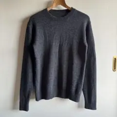 無印良品 MUJI 紳士 洗えるウールミドルゲージクルーネックセーター Mサイズ