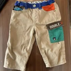 ミキハウス ダブルB パンツ 120 マルチカラー Bくん 6分丈〜7分丈