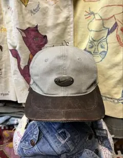 90s ナイキ キャップ レザー ゴルフ 古着 vintage 希少のサムネイル