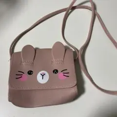 うさぎデザイン ポシェット ピンク