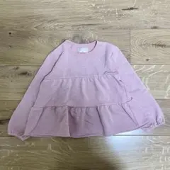 西松屋 ティアード トレーナー 裏毛 120 プティマイン アプレレクール