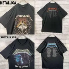 2枚XL バンドTシャツ ロックT バンT メタリカ①④ メンズレディース夏物