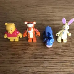 キャラクターブロック（くまのプーさん、ティガー、イーヨーなど）【４個セット】