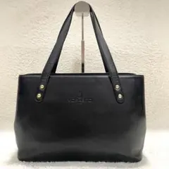 極美品 モラビト トートバッグ オールレザー A4収納 2室 ロゴ ブラック