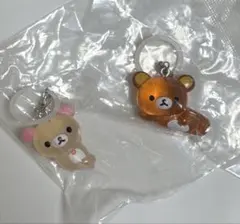 リラックマ クリアマスコットチャーム めじるしアクセサリー ガチャ