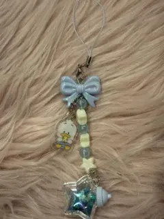 サンリオキャラクターズ ストラップ 星屑ベイビーボトル あひるのペックル