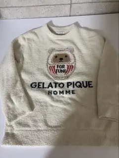 ジェラピケ　HOMME　ベビモコベアダルマプルオーバー