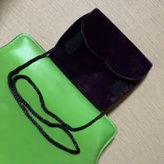 レトロ J.RENEE ベロア タッセル付き ショルダーバッグ ヴィンテージ古着