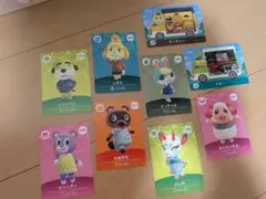 amiiboカード　とびだせどうぶつの森　サンリオキャラクターズ　計9枚