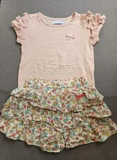 Mayu282様専用！タルティーヌエショコラ　Tシャツ　花柄キュロット　 100