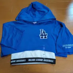MLB ロサンゼルス・ドジャース フード付き Tシャツ 160cm