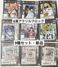 ワンピース ニカ 一番くじ悪魔を宿す者達Vol.3 G賞 アクリルブロック 9種