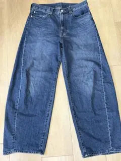 GU ワイドデニムパンツ 28サイズ