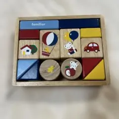 familiar 木製ブロック 知育玩具