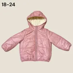子供用　ベビー　ダウンジャケット　無地　ピンク　女の子　80 90