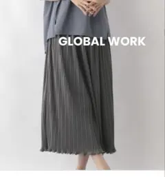 【used】GLOBAL WORK グローバルワーク　プリーツスカート　らくちん