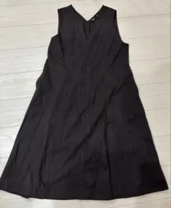 UNIQLO ノースリーブワンピース ブラウン 2XL