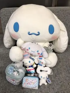 【超超BIG】シナモロール⭐︎すきぴ&なつまつりマスコット+ラインストーンセット