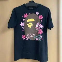 ape SAKURA Tシャツ　桜　Sサイズ　bape 黒のサムネイル