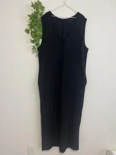 ジュンコシマダ ロングワンピース 黒 ワンピース 柄 素敵 夏 大人