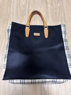 値下げしました！！Burberry トートバッグ ネイビー チェック