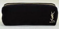 イヴサンローラン ミニポーチ ノベルティ ベロア ブラック